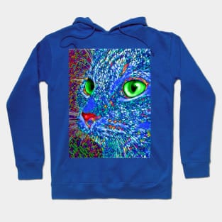 Cat Profile Stained Glass Hoodie